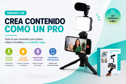 Tripode Profesional AY-49 Ajustable